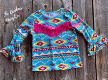 Load image into Gallery viewer, Shea Baby Longsleeve Aztec Top
