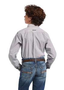 Ariat Boys Pro Series Dayne Mini Stripe Classic Fit Western Shirt