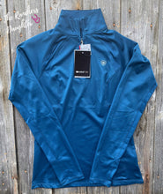 Load image into Gallery viewer, Ariat Blue Opal Sunstopper 2.0 1/4 Zip Baselayer
